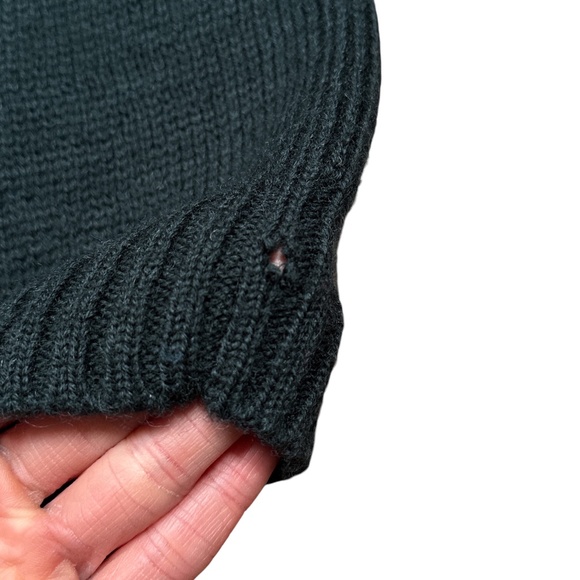 CC Filson Waterfowl Wool Waxed Canvas 1/4 Zip Green Sweater Mens Small - Picture 7 of 11